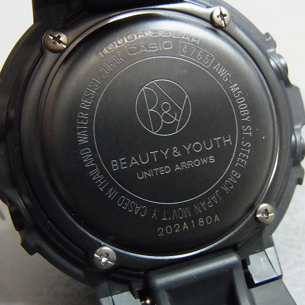 G-SHOCK×BEAUTY&YOUTH コラボ 5周年 SPECIAL EDITION AWG-M500BY-1AJR 買い取りました！ –  ブランド買取専門店リアクロ