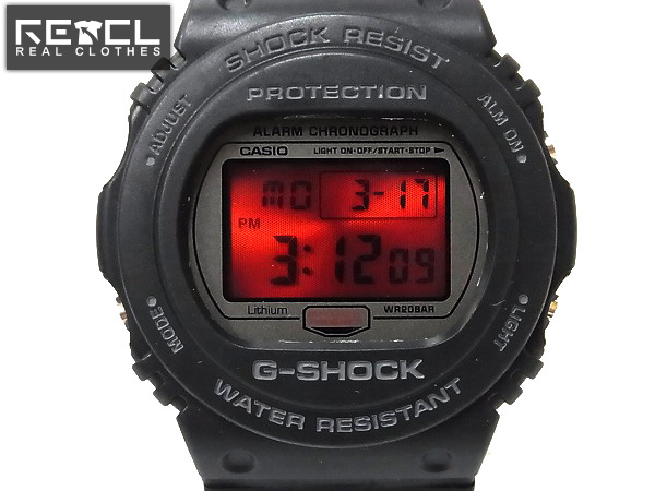 G-SHOCK/Gショック 20周年記念モデル/黒赤/腕時計DW-5700ML-1JF買取