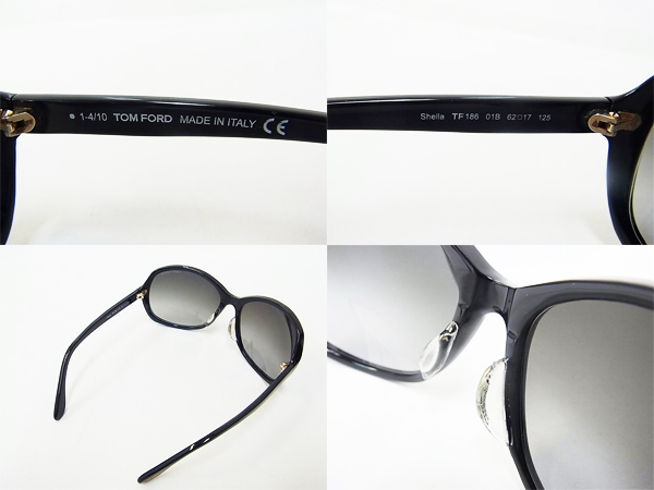 tom ford/トムフォード サングラス SHEILA/シェイラ 01B TF186買取り