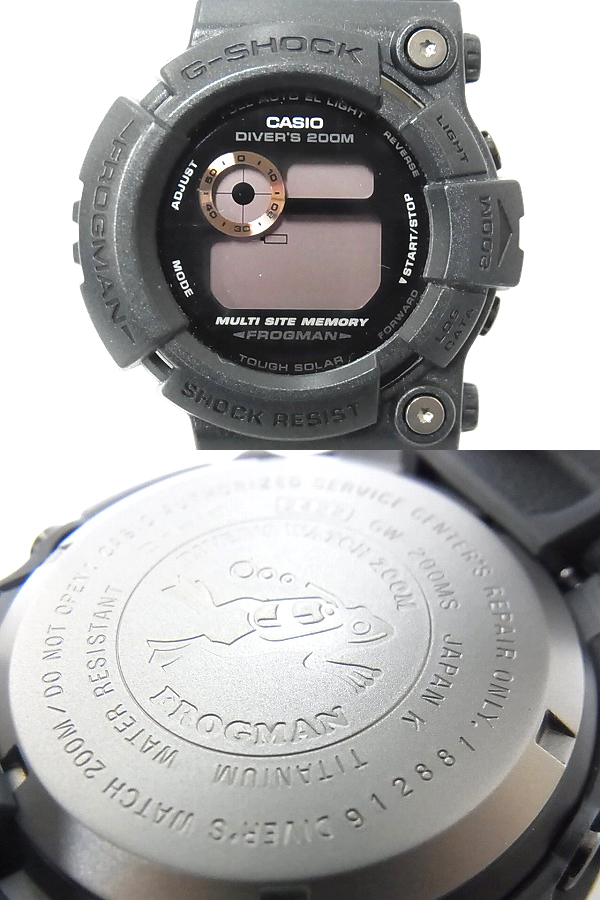 G-SHOCK メンインラスティブラックフロッグマン GW-200MS-1JF 買取りました！ – ブランド買取専門店リアクロ