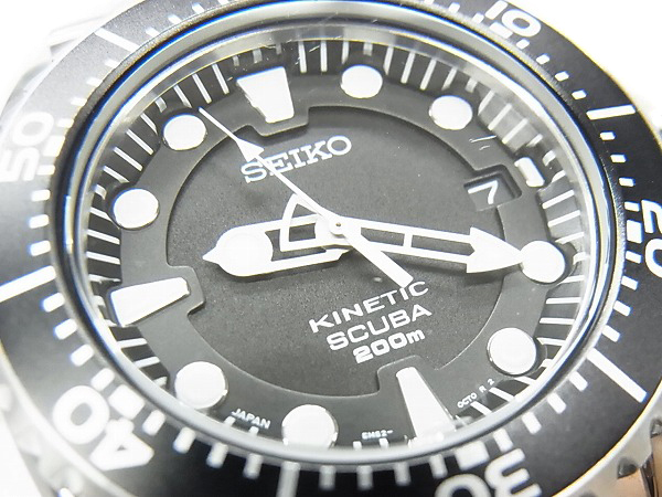腕時計(アナログ)SEIKO kineticダイバー　5M62-0BL0