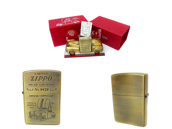 未使用]限定 zippo ブラス AD-CAR ジッポーカー/卓上/1997年製買い取り