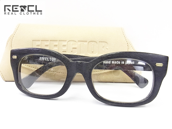 Effector エフェクター ウッド 木製 黒縁メガネ 眼鏡 ブラック 買い取りました ブランド買取専門店リアルクローズ